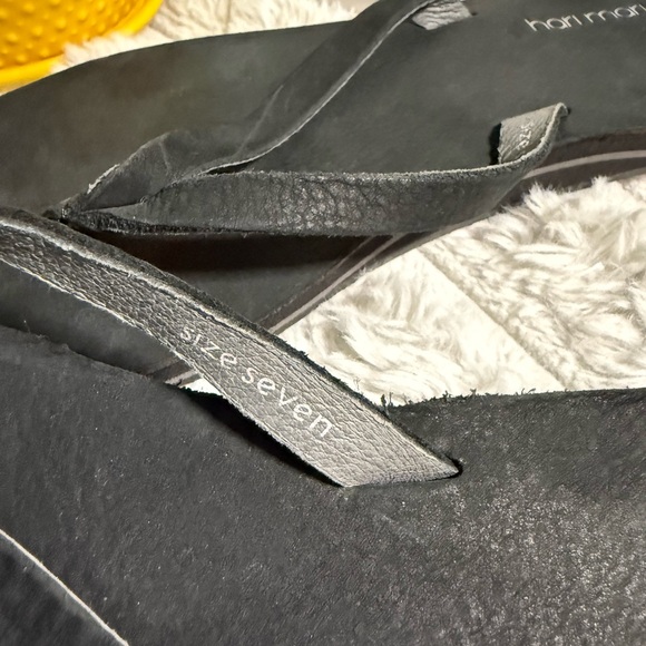 Horn Moon Black Flip Flops - Picture 3 of 3